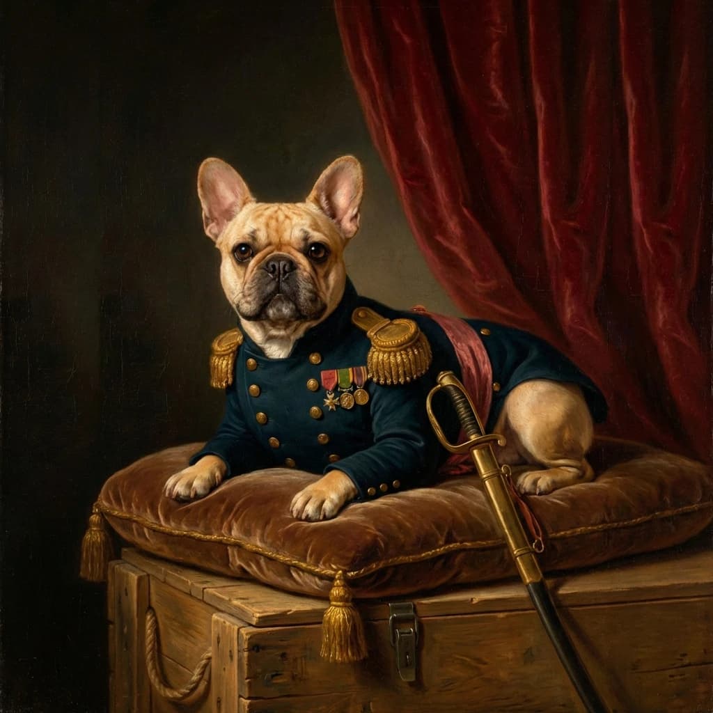 Pet Renaissance pet portrait example 4