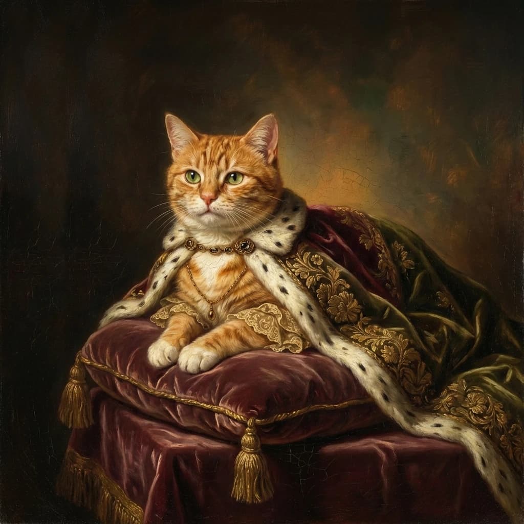 Pet Renaissance pet portrait example 7
