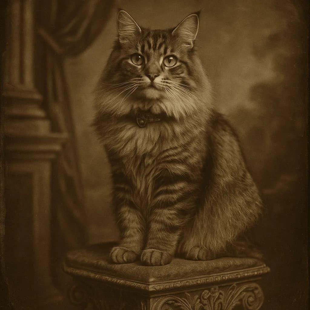 Pet Vintage pet portrait example 2